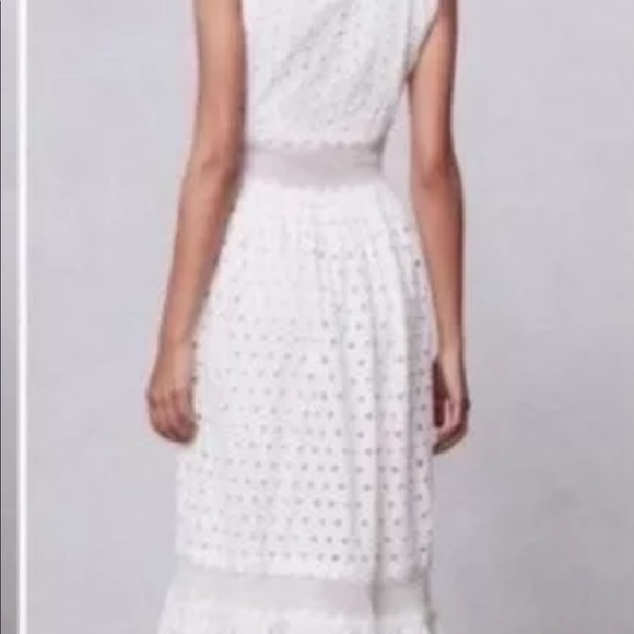 ‼️SALE‼️Anthropologie Leifnotes Mallorca White Eyelet Dress - Picture 2 of 14